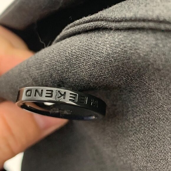 MaxMara Weekend Wool Blend 2 Button Blaze Gray USA Size 10 - Picture 7 of 14